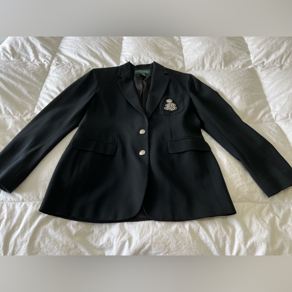 Black Blazer with Silver Buttons